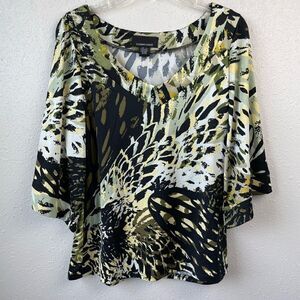 Luciano Dante Three Quarter Sleeve Top Size L EUC